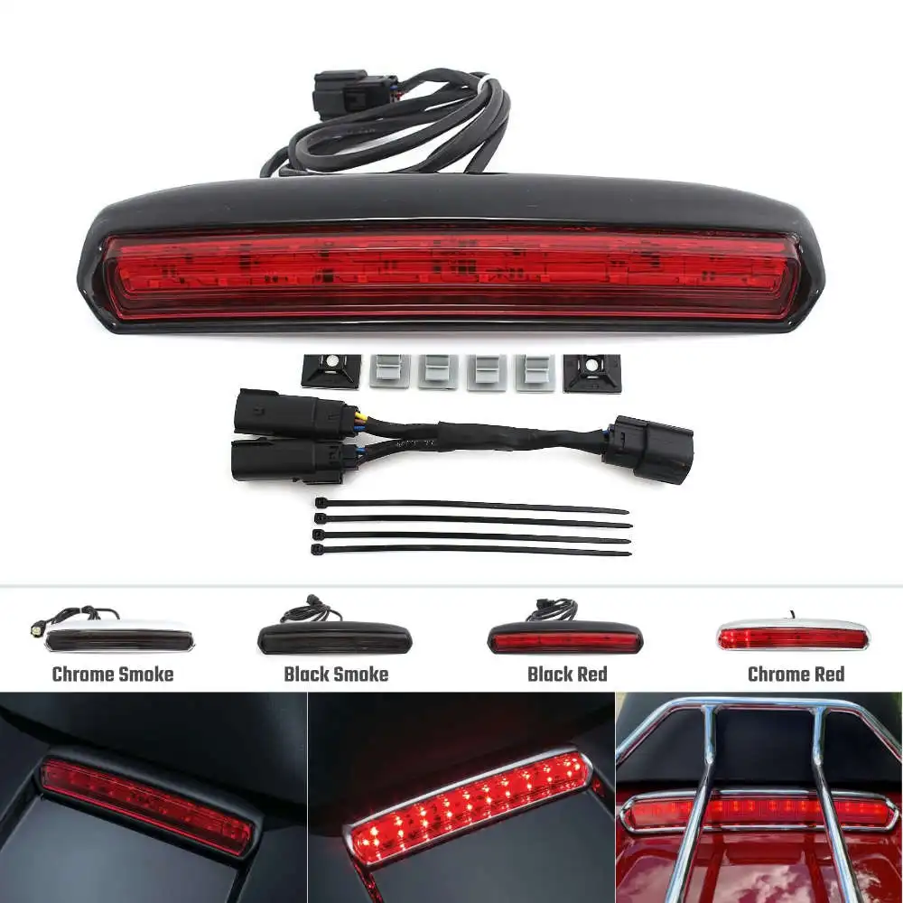 

Fits For Harley Electra Road Glide CVO King Chopped 2014-2020 Tour-Pak Decorative Lights Rear Trunk Pack Tail Light Brake Lamp