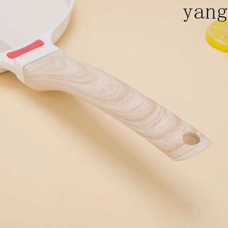 LMM household portable three-hole frying pan breakfast separated fried egg non-stick steak pan