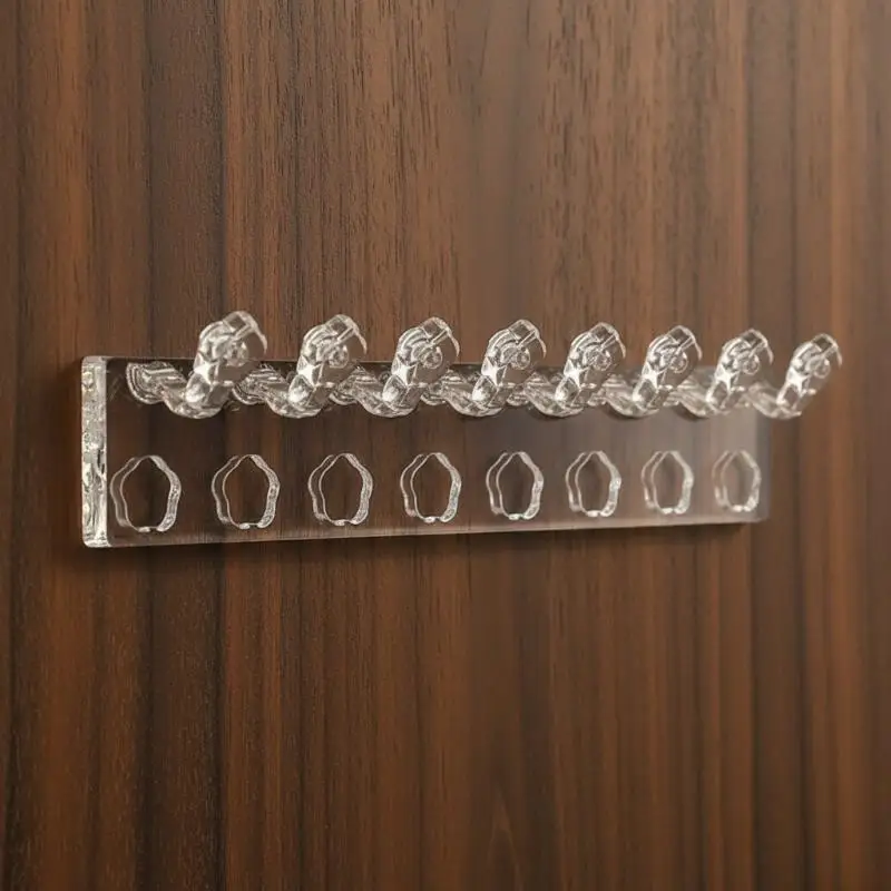 Acrylic Wall Jewelry Holder 3Pcs Earring Necklace Organizer for Decorative Bedroom Storage