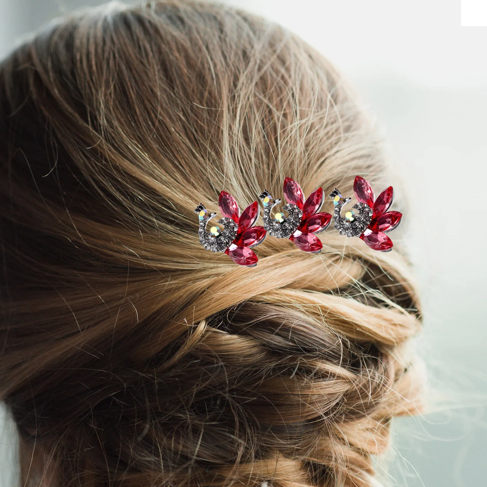 

4Pcs U Shape Rhinestone Hairpins Bridal Hair Pin Wedding Bride Crystal Hair Accessories Crystal Hairpins Wedding Bridal Hairpin