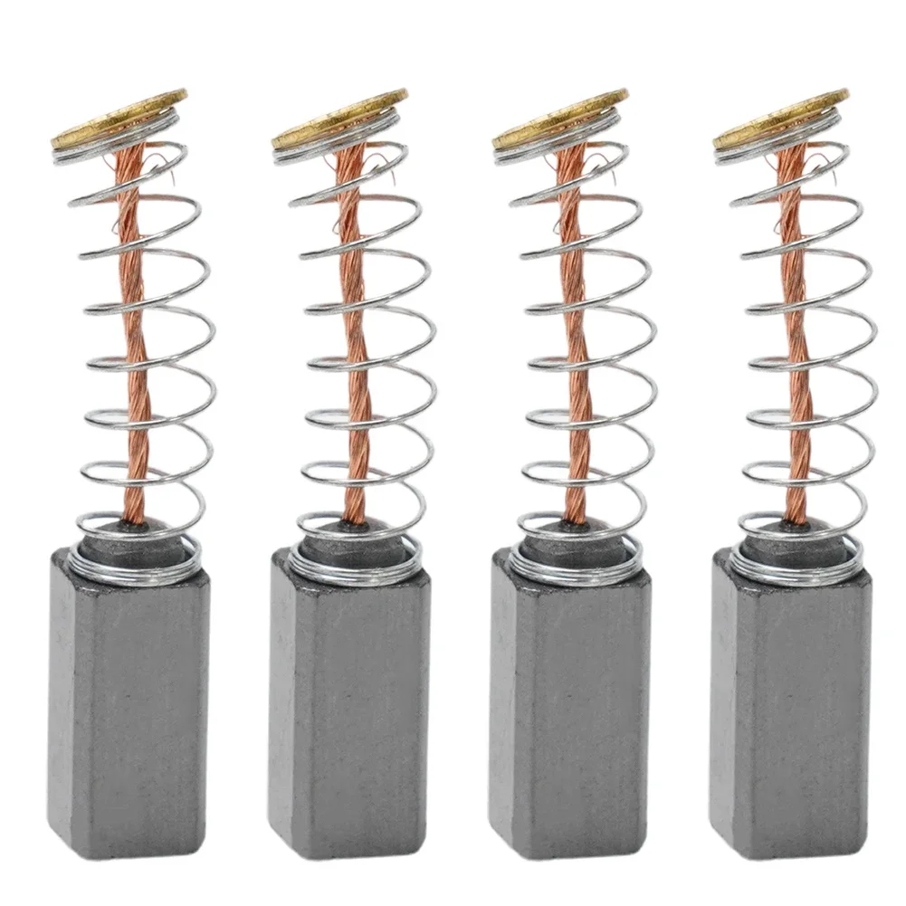 

4pcs Carbon Brushes Spare Part Mini Drill Electric Grinder Replacement For Electric Motors 10*5*5mm Power Transmission Tools