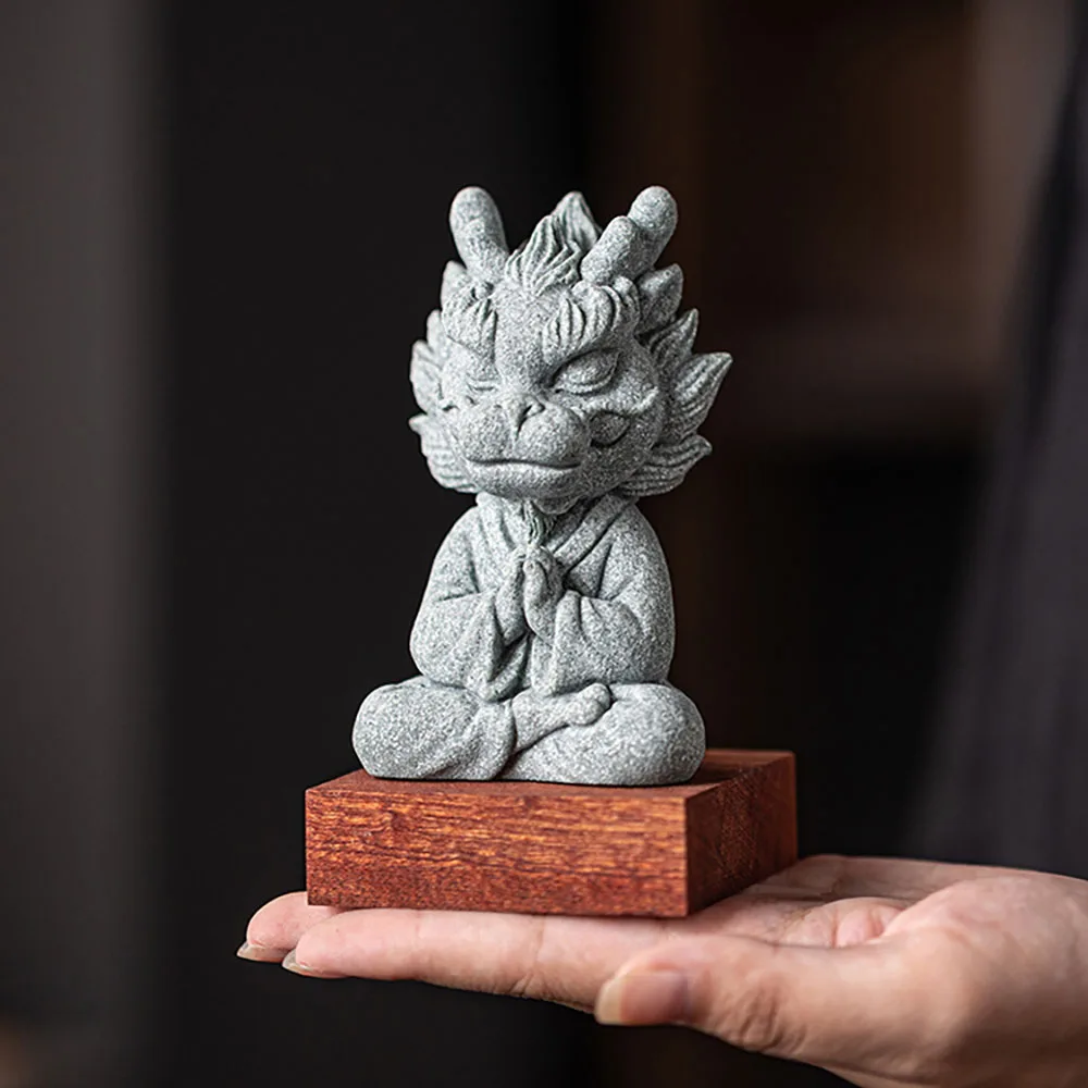 Creative Zhaofai Concrete Dragon Master Tea Pet Decoration Silicone Mold Home Desktop Pot Fish Tank Landscape Mold