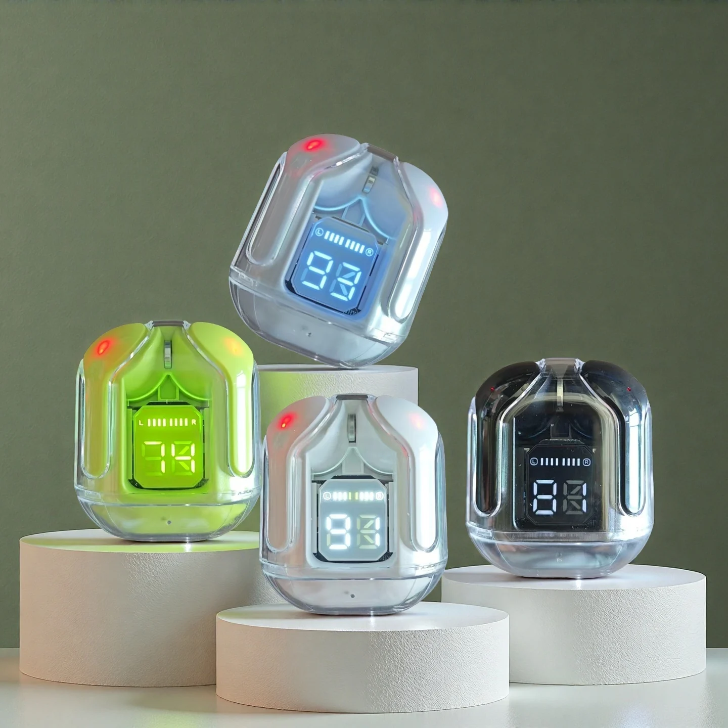 Original Bluetooth Headphones TWS Transparent Wireless Bluetooth Headset HIFI Sound Quality Bluetooth 5.3 For smartphones