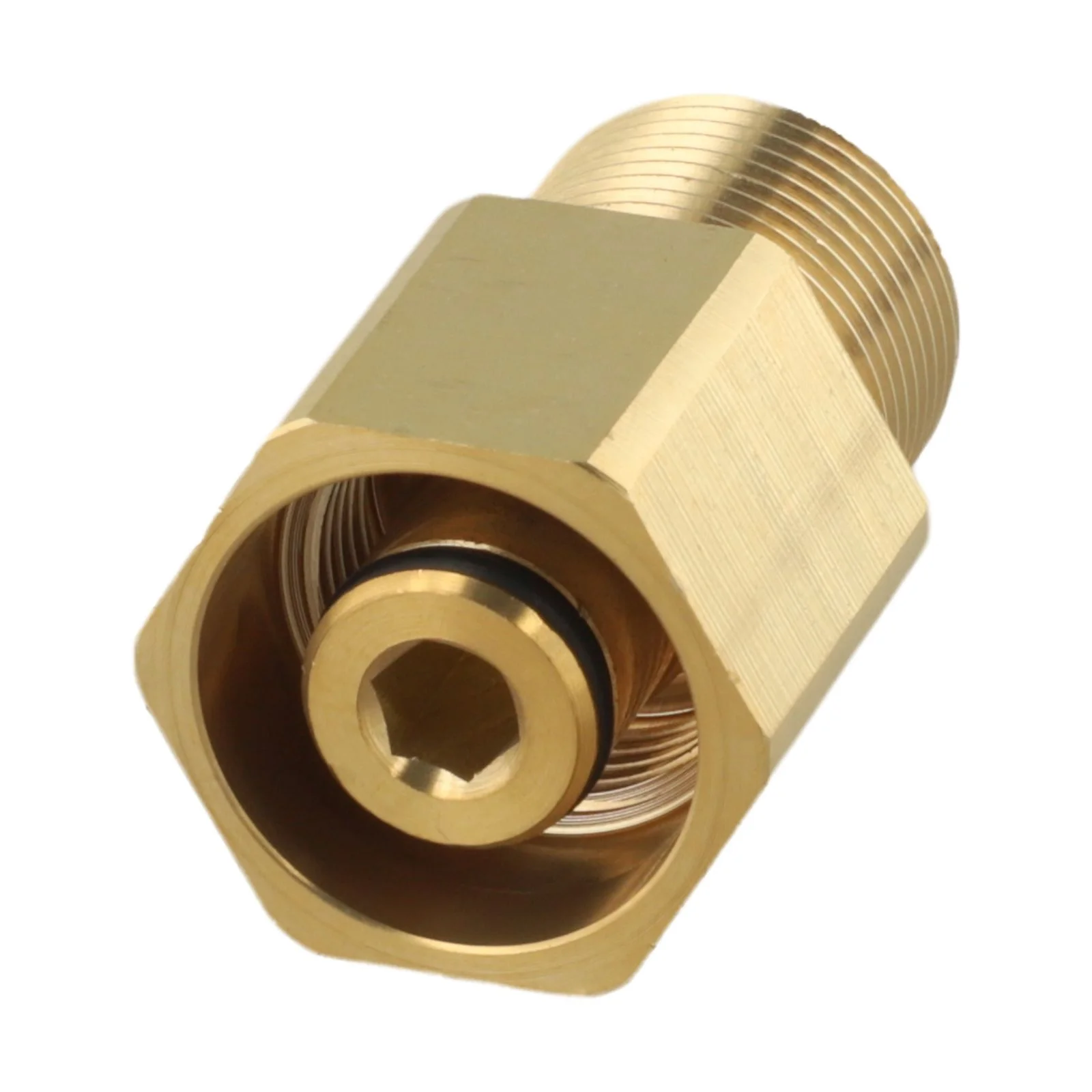 Yellow Quick Connect Adapter Brass Fitting Easy Installation Seamless Connection Compact Design High Pressure Resistance