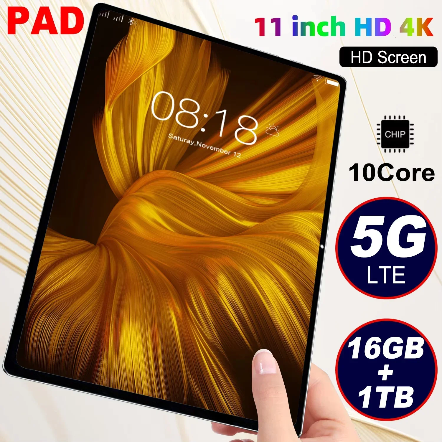 2026 Pad 15 Pro 11 inch 22GB+2TB Android 16 4K HD 5G dual card 10 core SIM WIFI 20000mAh GPS new original global version Android