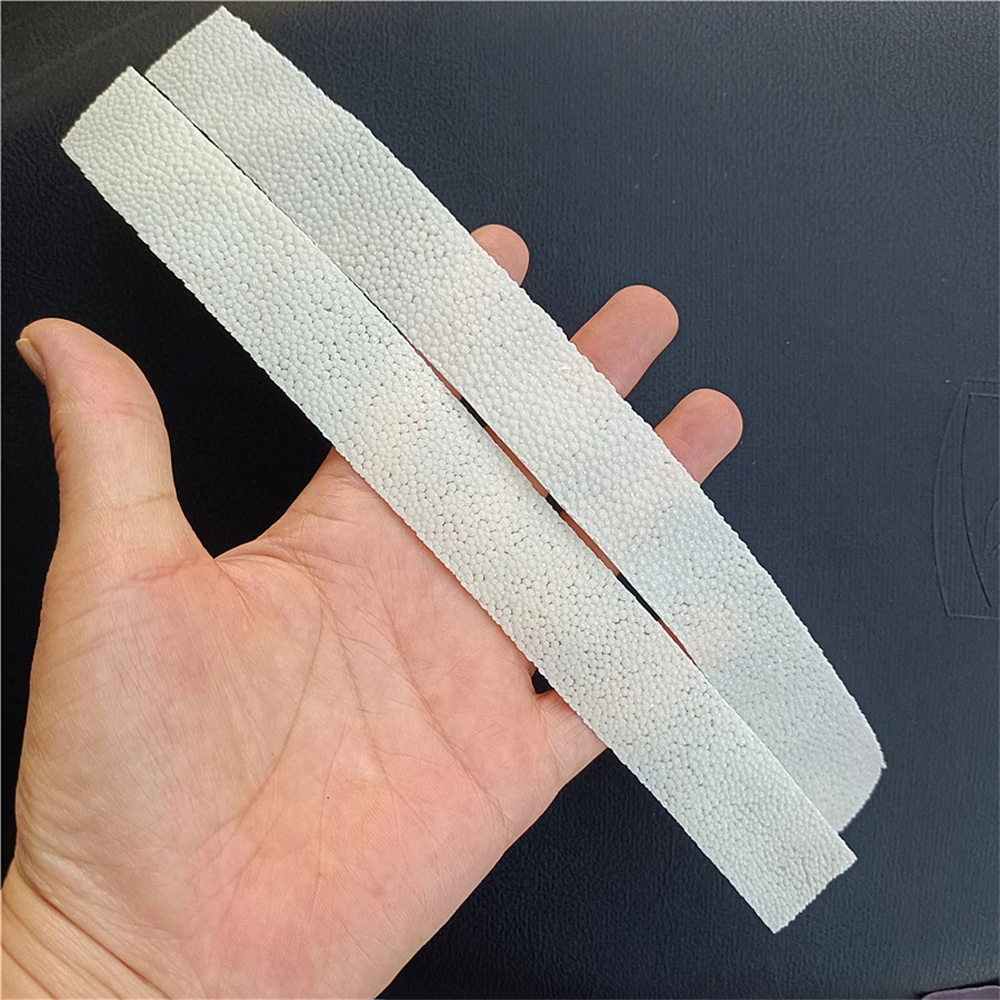 

2PC Real Stingray Skin Real Rayskin F Japanese Sword Samurai Katana Knife Accessories 26cm*2.5cm