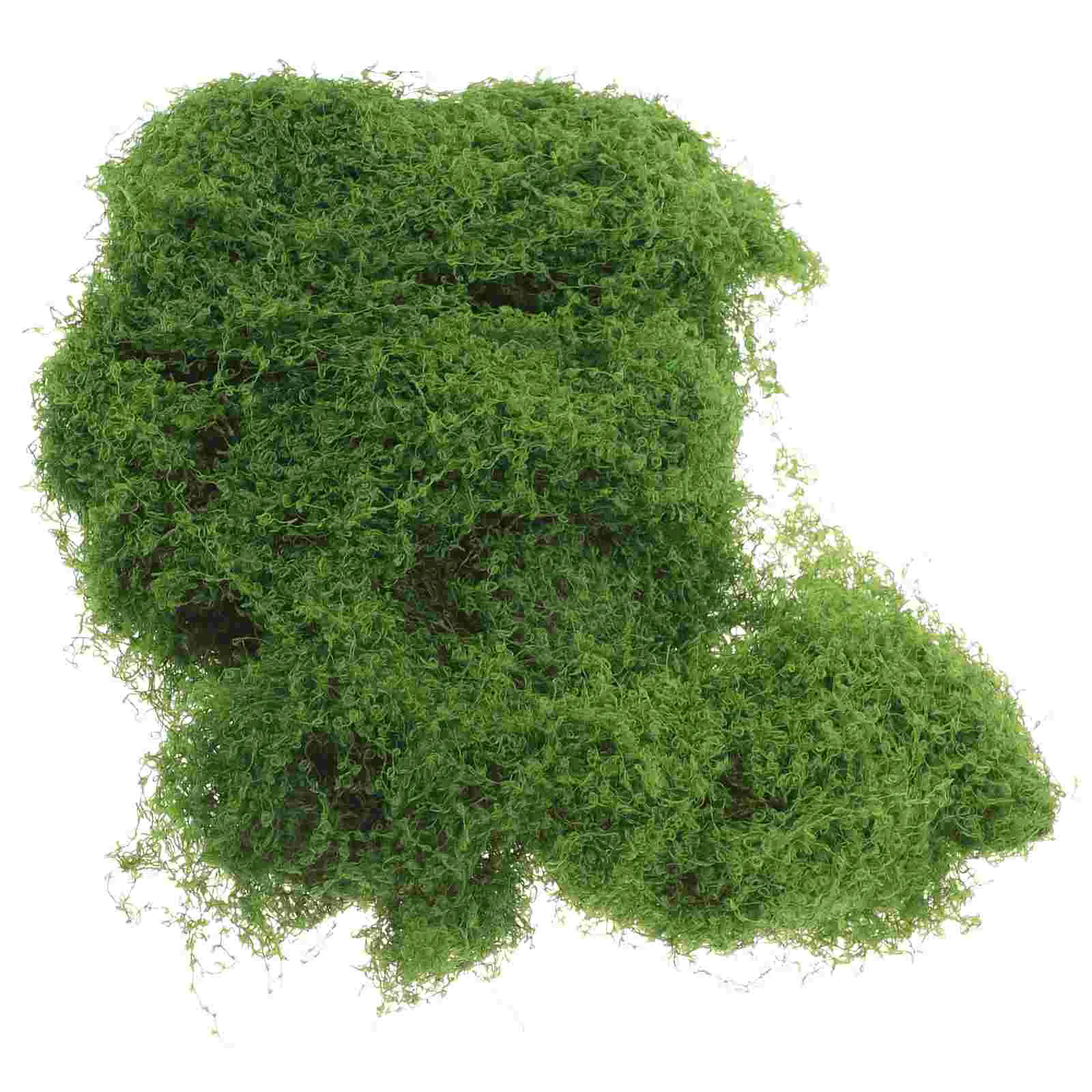 Decoración de césped de musgo simulado, plantas de interior decorativas para bonsái Artificial, macetero falso de algodón perlado, imitación española