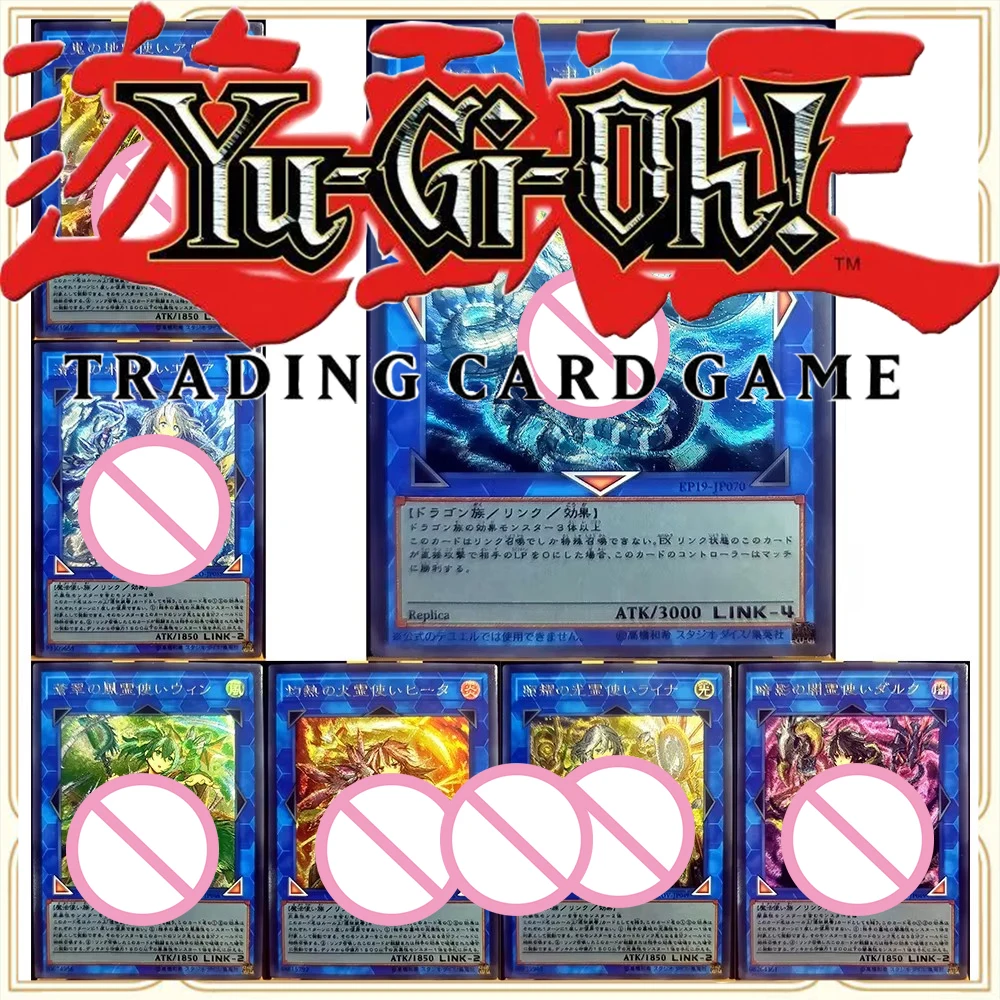 

Anime Yu-Gi-Oh DIY ACG Boys Game Toys Collectible Cards Christmas Birthday Gifts Wynn the Wind Charmer Fire Charmer Hot Plate