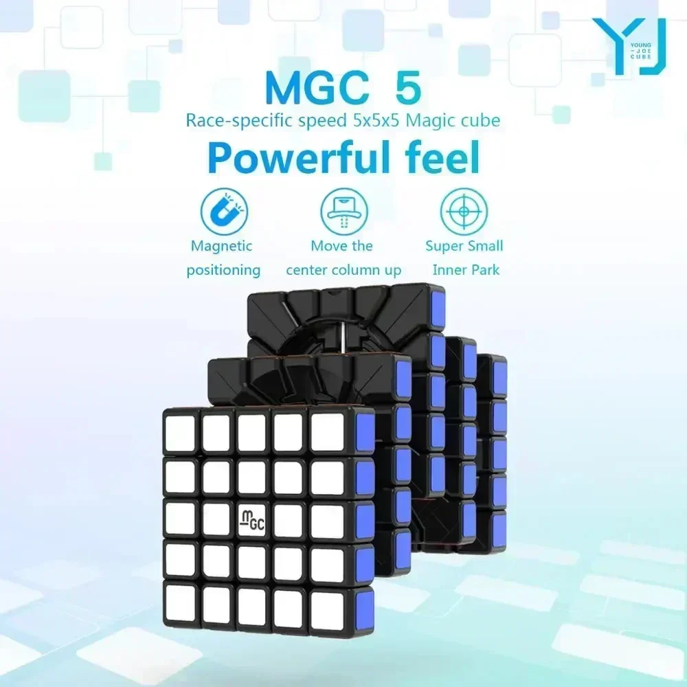 YJ MGC Series Version 5x5 M Magnetic Megaminxeds pyramid Magic SpeedCube Cubo Magico Toys