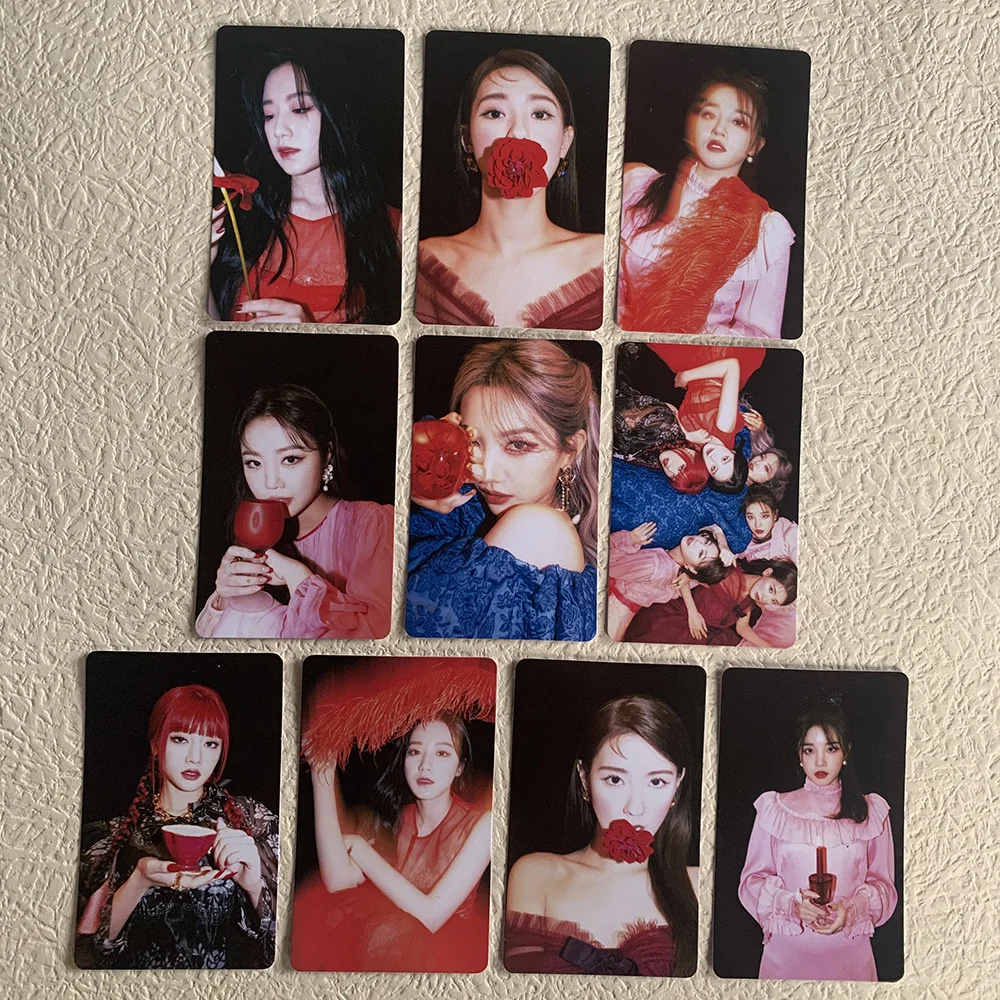 

10pcs Kpop (G)I-DLE Photocard Albums I Burn Lomo Card Jeon So-yeon Minnie Cho Mi Yeon YUQI Yeh Shuhua Double-sided Postcard