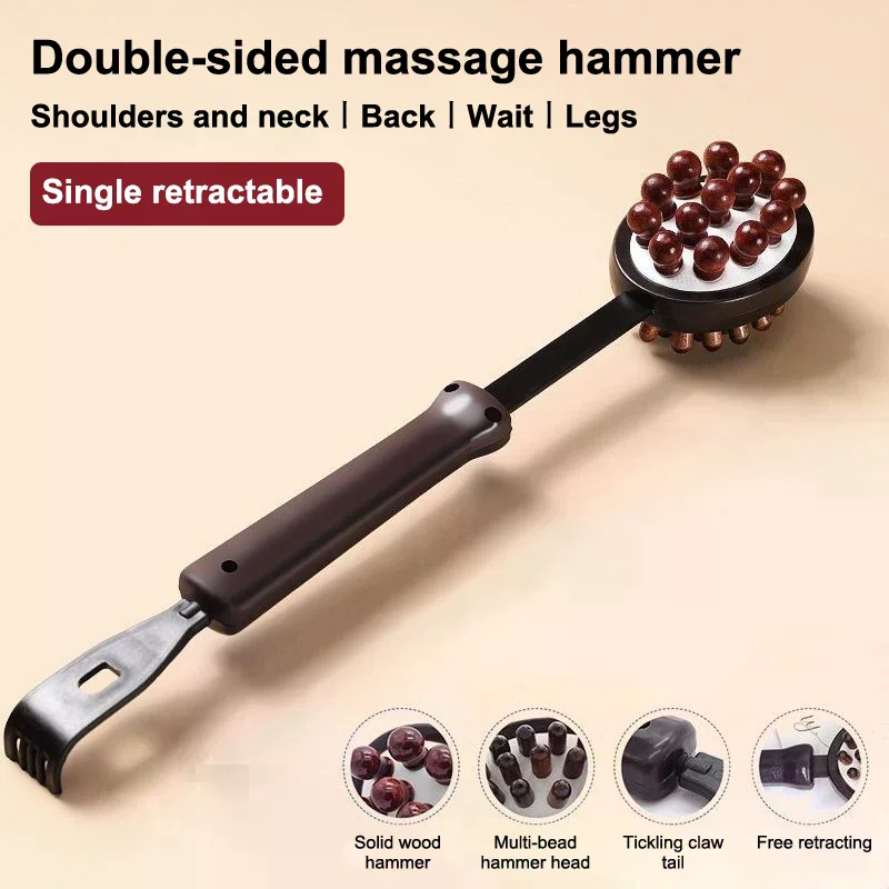 

1PCS 3 In 1 Relief Stress Massager Massage Hammer Stick Knock Scratcher Body Massage Relaxation Tool