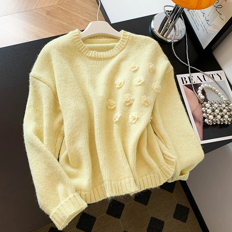 

Свободный вязаный свитер с эффектом похудения, круглый модный женский топ CHAO, рекомендуем на уровне, осеннее новое поступление