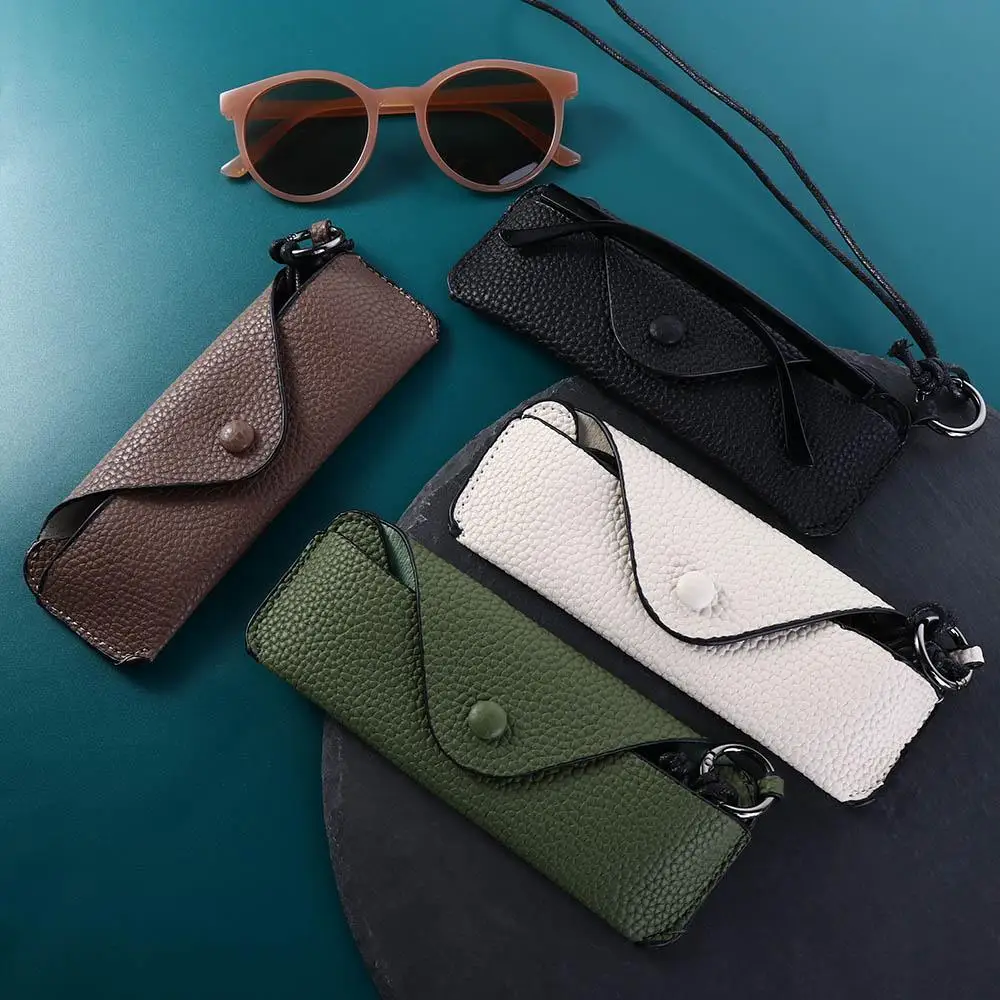 مع الحبل مقاوم للماء حامل النظارات المعلقة بو الجلود نظارات حافظة نظارات واقية حقيبة تخزين النظارات الشمسية