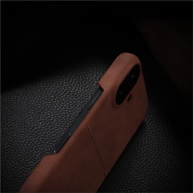 حافظة جلدية فاخرة بفتحة للبطاقات لهاتف آيفون 17 Air 16 15 14 13 12 Pro Max Plus محفظة جيب للأعمال غطاء مقاوم للصدمات #5