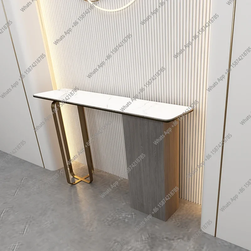 

C Итальянский минималистичный входной стол, бытовая входная дверь для гостиной у стены, коридора, прохода, входной декор