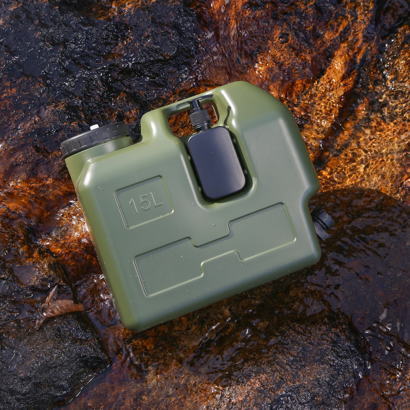 15/30L Tragbarer Camping-Wasserkrug mit Zapfhahn und Seifenspender, BPA-freier Wassertank für Outdoor-Camping und Auto – Detail 4