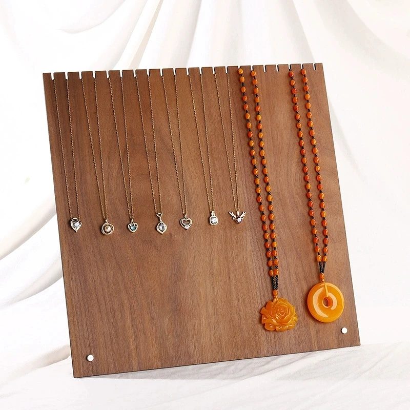 

Винтажная деревянная подставка для ожерелья, настольная большая емкость, кулон, браслет, цепочка для свитера, стойка для ювелирных изделий, стойка, витрина, реквизит