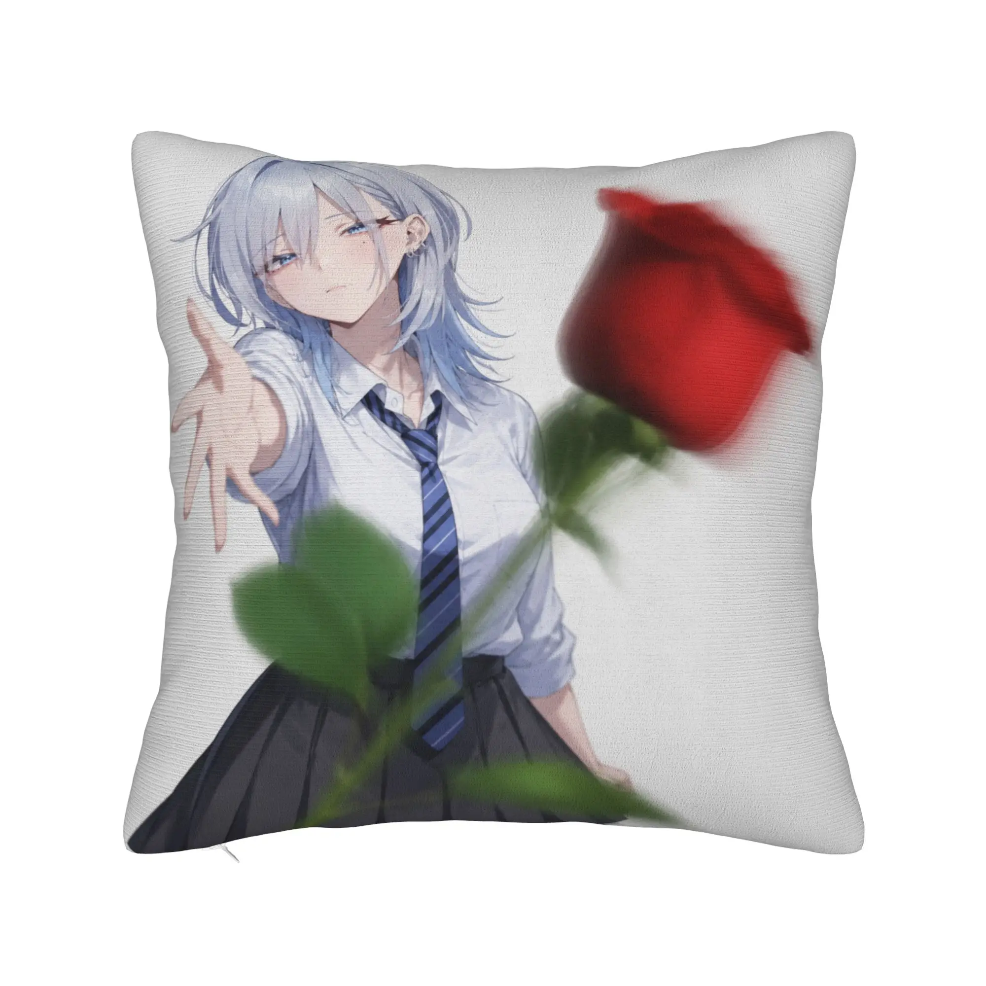 Haimiya Senpai Wa Kowakute Kawaii Manga Pillow Case  Soft Pillow Cover For Sofa Home Decor Novelty Pillowcases