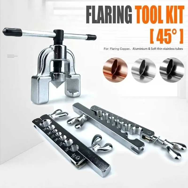 

Copper Tube Expander 45 Degree Flaring Tool Kit of Copper Tube Expander Used for Reaming Copper Tubes and Other Pipes metric