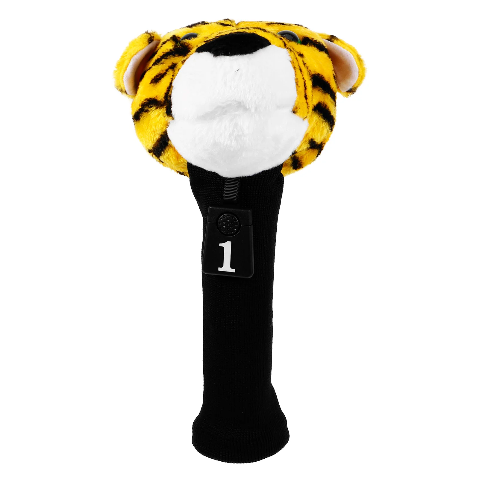 

Cute Tiger Shape Golf Club Head Sleeve 1 Piece Heavy Duty Fabric with Smooth Lining Prevents Scratches Fits Most Drivers Irons