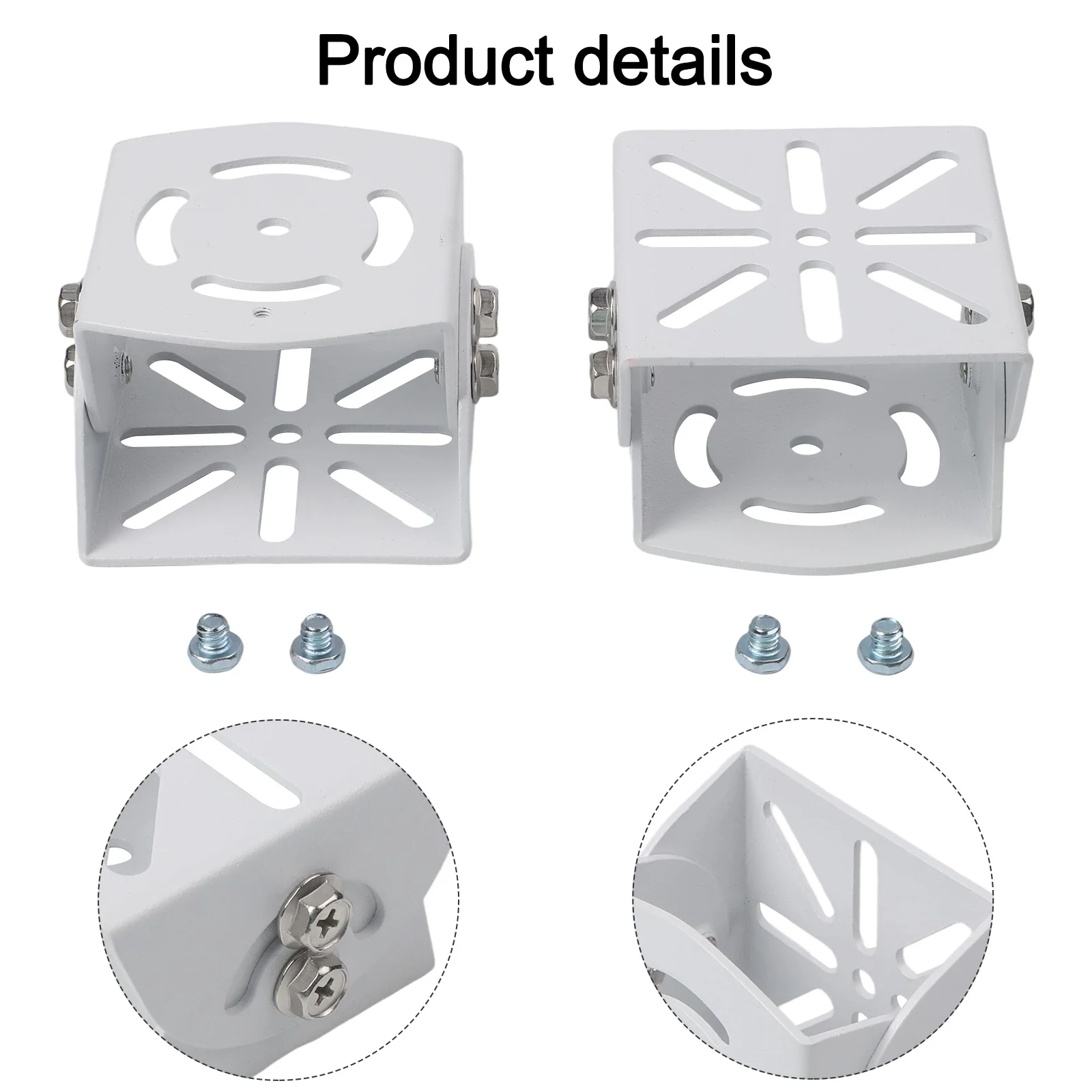 Wall Mount Bracket for Monitor Cameras with Aluminium Alloy Construction and Adjustable Angle for Optimal Coverage