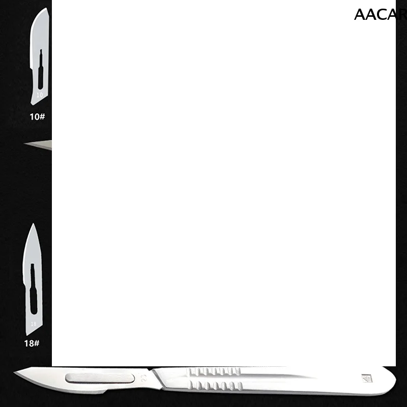 

Utility Medical Surgical Knife Replacement Blade Handle with Scale Diy Cutting Hand Tools 3# 4# Stainless Steel Scalpel