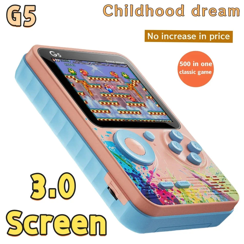 

New Mini Game Handheld Game Console Portable Retro Video Game Console for Boys 8-Bit 3.0 Inch Color LCD Screen Game