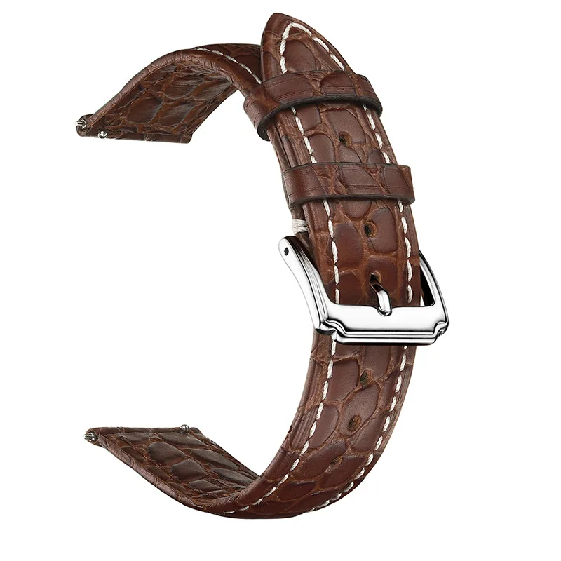 UTHAI Cowhide Strap 18mm 19mm 20mm 22mm Universal watch band For men and women\'s smartwatch accessories