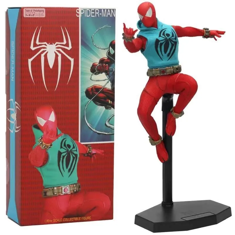 

Marvel Avengers Ironman Mk50 Scarlet Spider Man Action Figure Toys 1/6 Statue Model Doll Collectible Ornament Gifts For Kids