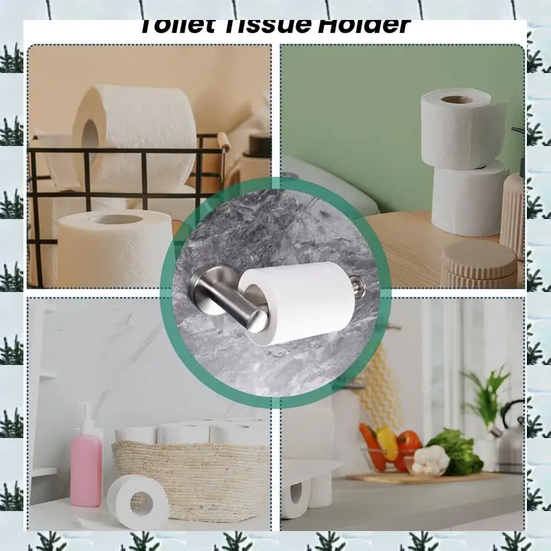 

ABLG Держатель рулона туалетной бумаги из нержавеющей стали Настенное крепление для ванной комнаты и кухни