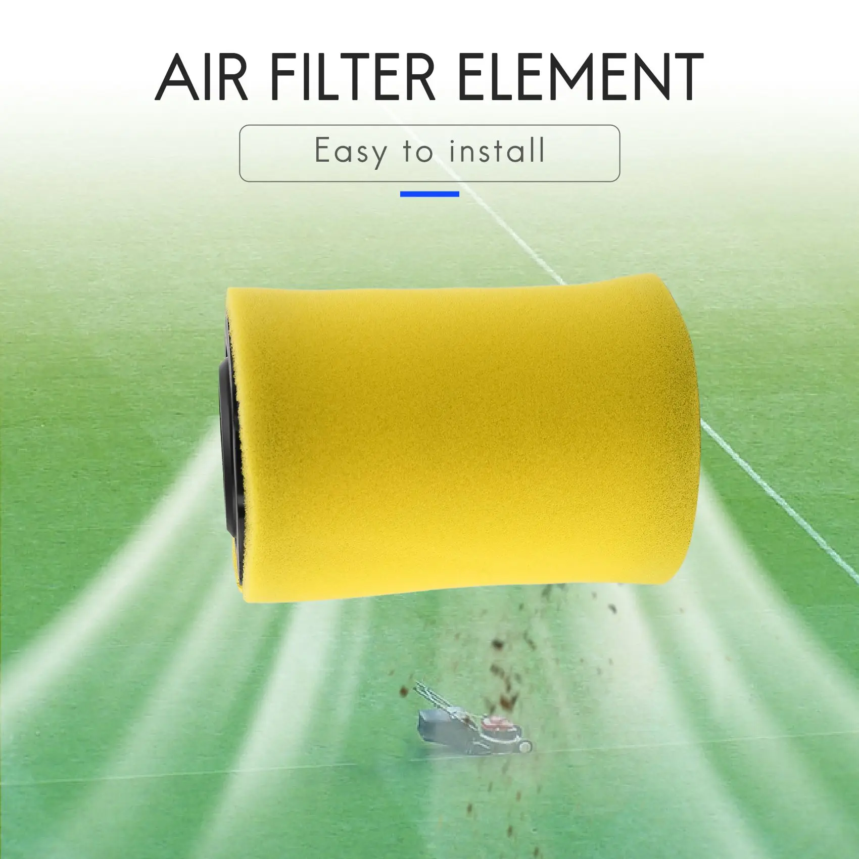 

LJL Mower Air Filters Replace For Briggs Stratton 796031 (591334 Or 594201) Plus 797704 Foam Pre-Cleaner (Pack Of 2)