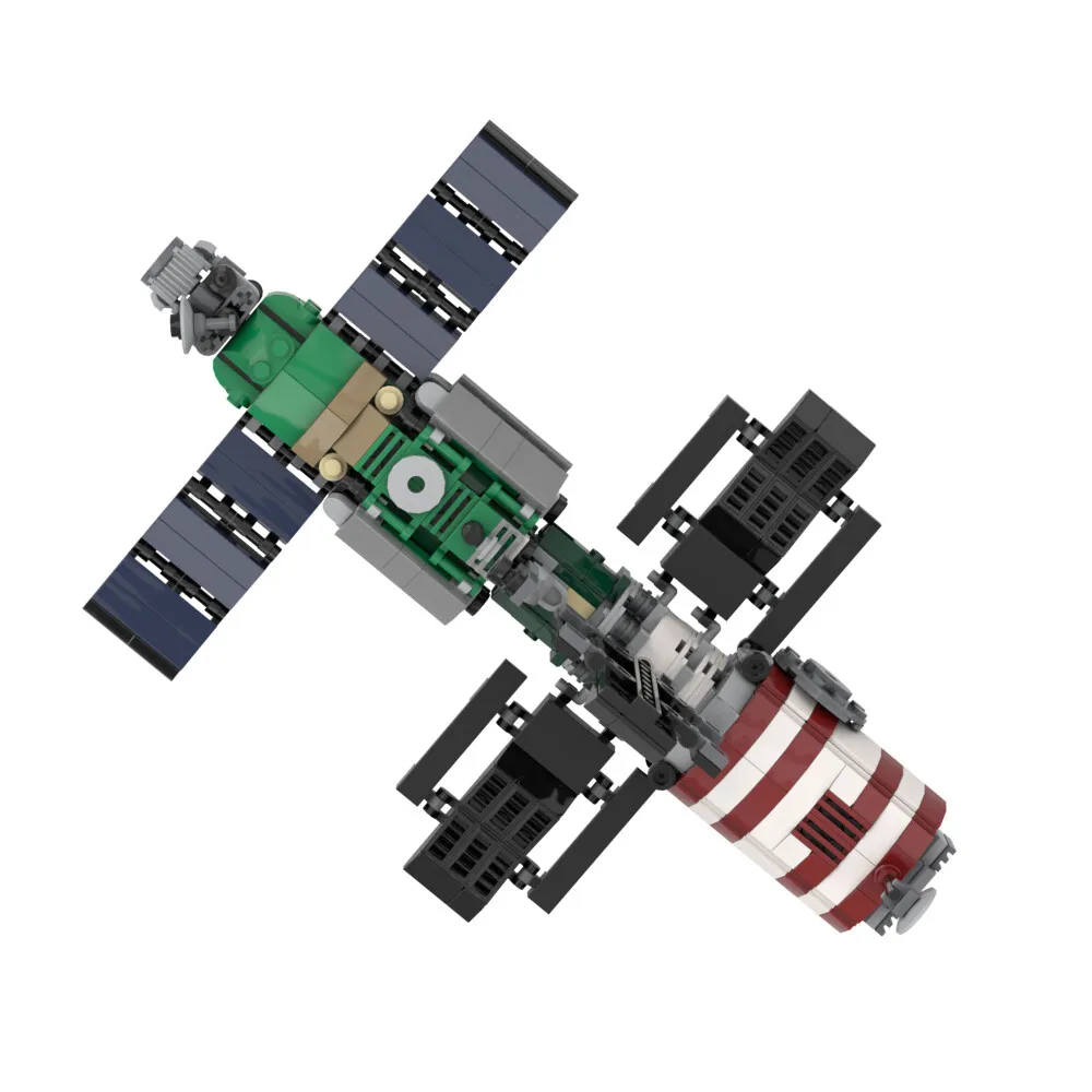 

Custom MOC: C7723 Salyut 7 Space Station Model 601 Parts Gift for Christmas