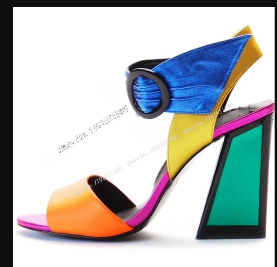 Mixed Color Fringe Decor Sandals Cut Out Thin High Heel Open Toe Shoes for Women Big Size Shoes 2023 New Zapatos Para Mujere