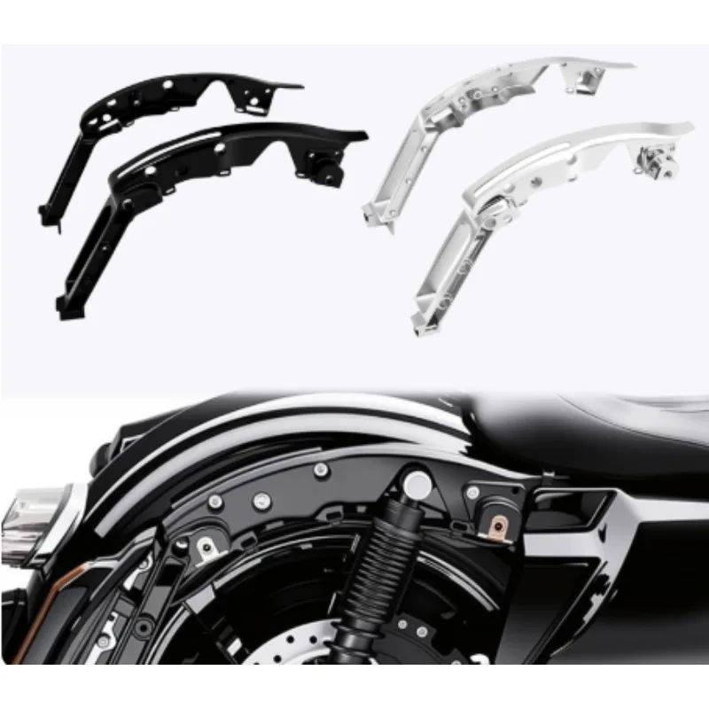 For Big Glide Avenue Highway Glide King Side Box Bracket, Fender Support Kit 14-23 Years