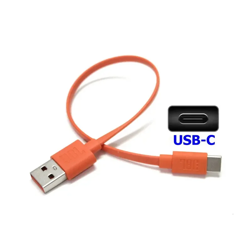 Cabo de carregamento tipo C USB-C de 20 CM para JBL CLUB 700BT ONE T280BT PLUS CHARGE4 Reflex MINI NC X600TWS fone de ouvido