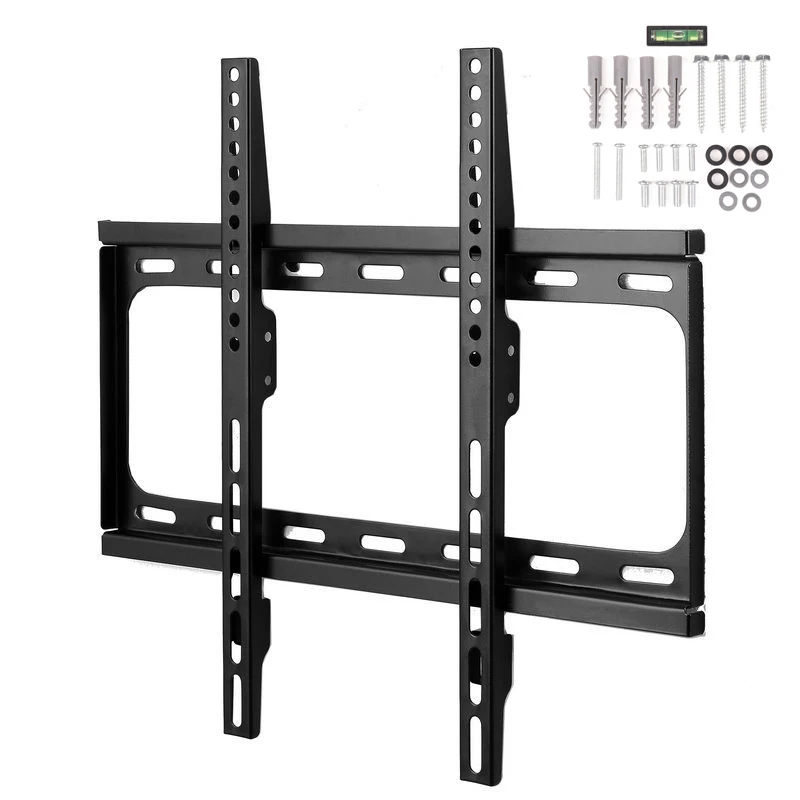 1 Set Adjustable TV Mount Monitor Holder With Level Low Profile Flat TV Wall Mount For LCD LED TV Screen Flat Panel TV Frame