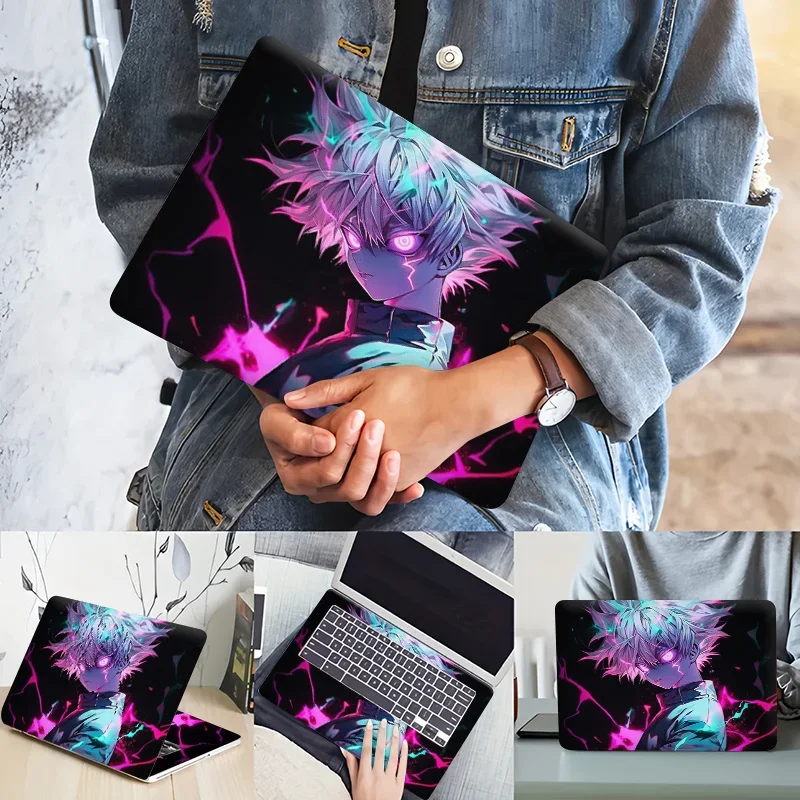 

2Pc, Youth Fighter Anime Character Laptop Sticker, Computer Protective Case Scratch-resistant Self-adhesive Long-lasting, easy