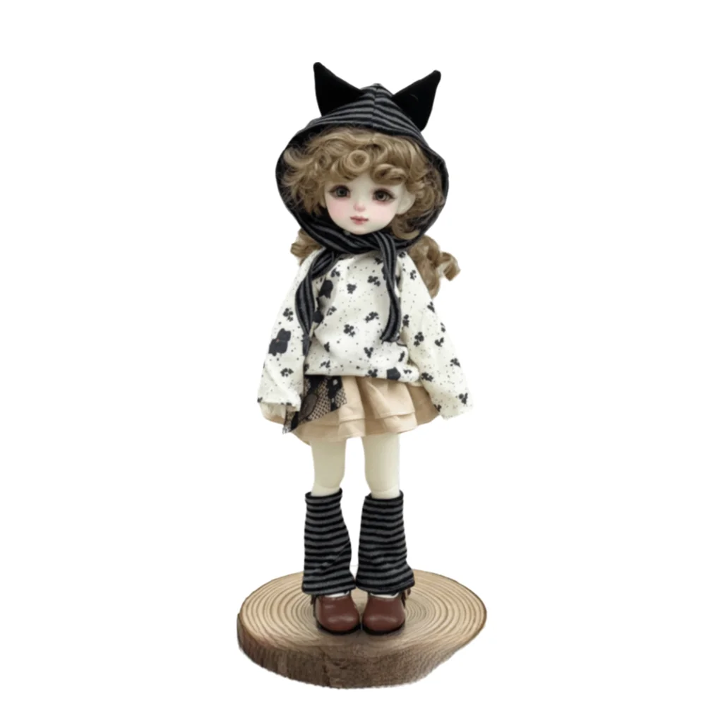 30cm Height BJD Doll Clothes High Heel Elegant Dress Princess Figurine Clothing 6 Pointed Ball Joint Doll Dress Gift for Girls - view 2