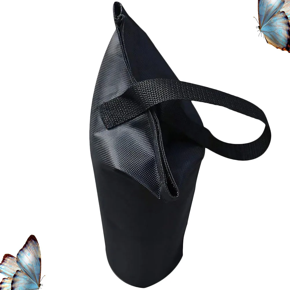 Sac de sable coupe-vent en tissu Oxford, 1 pièce, auvent pliant simple pour Camping en plein air, sac de sable fixe pour usage extérieur (uniquement 15x40cm noir)