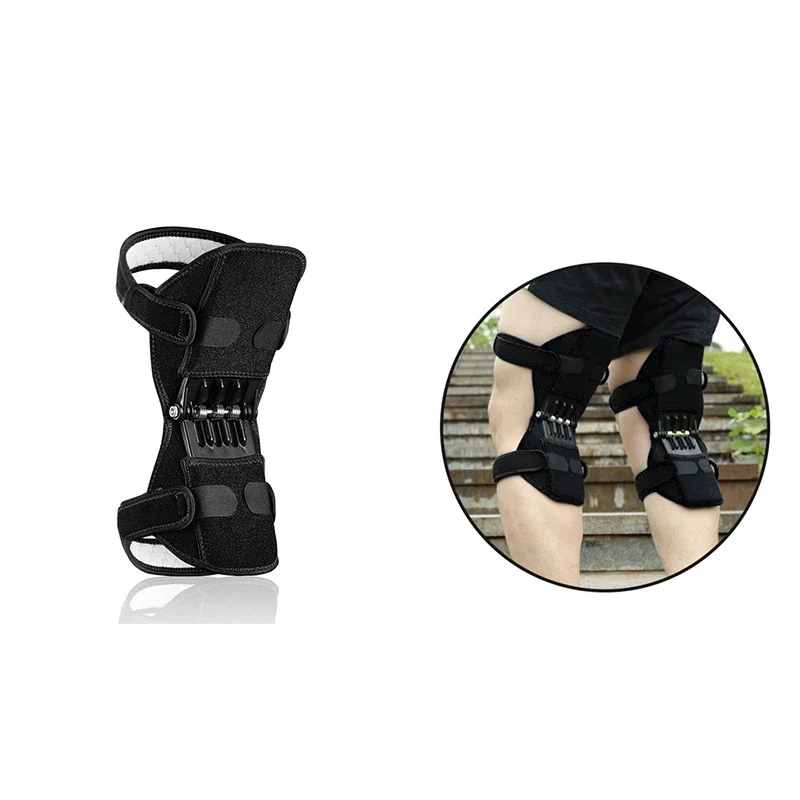 Joint Support Knee Pads Breathable Non-Slip Power Lift Powerful Rebound Spring Force Booster Leg Protector