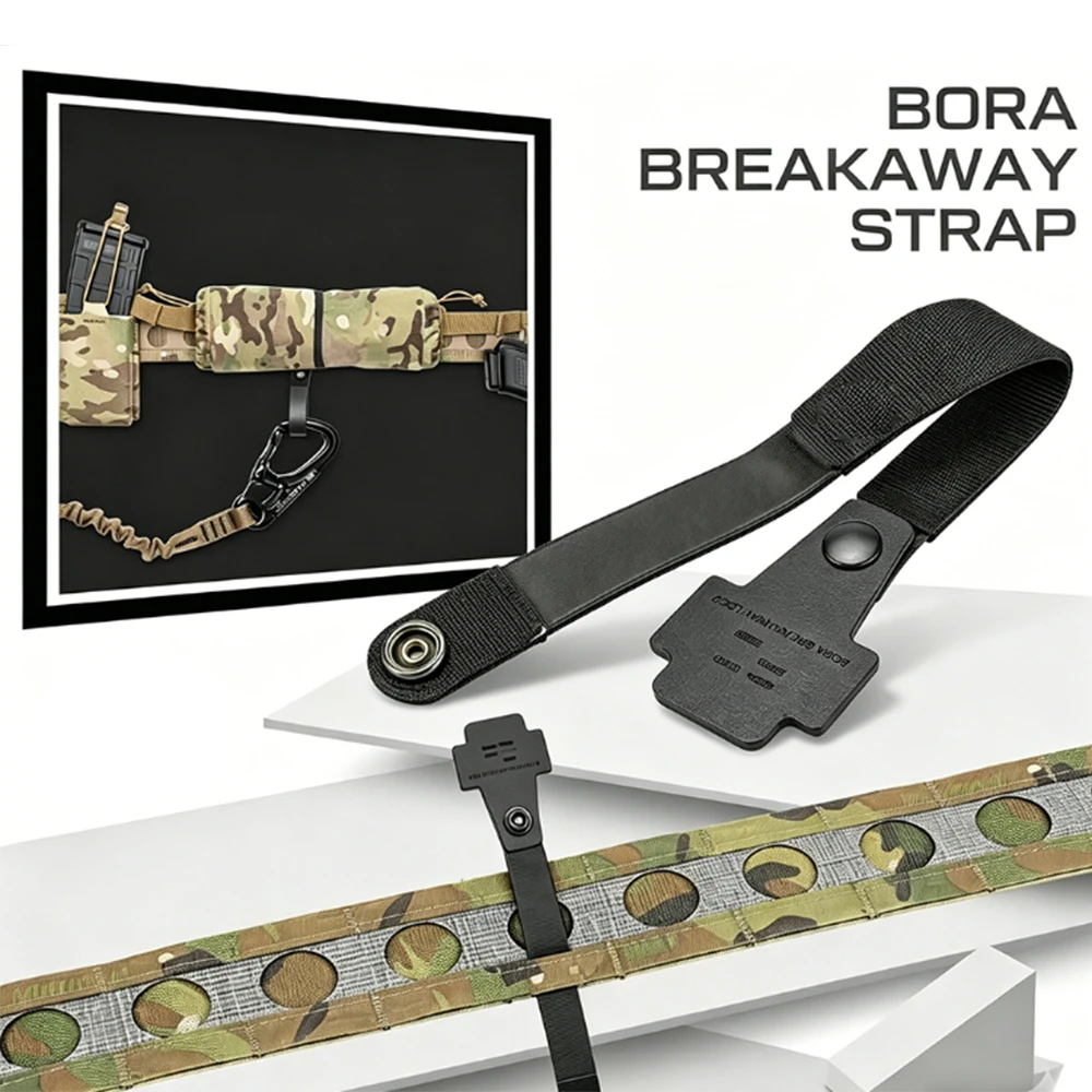 

Tactical Rappelling Safety Lanyard Mounting Buckle Safety Rope Attachment Buckle BORA Belt Loop for Tactical Vest Backpack