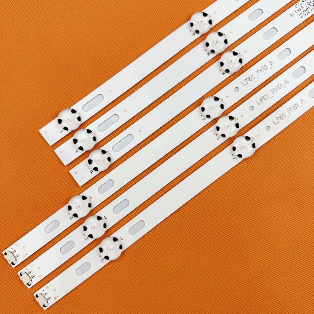 8kits=48pcs 7LED 830mm led strip backlight for 43LJ5500 43UJ6300 LC43490062A LC43490063A LC43490064A LC43490060A