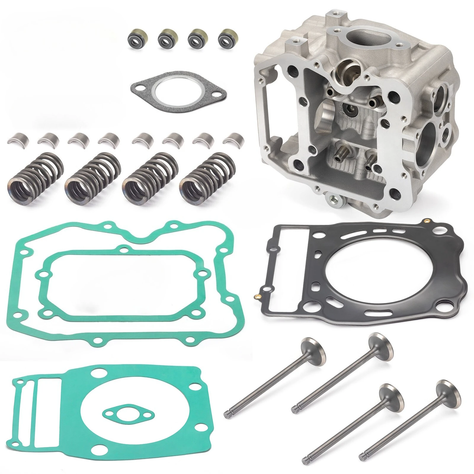 HIGH QUALITY Motocycle Engine Cylinder Head & Valve Kit for Polaris Sportsman 400 450 500 Scrambler 500 OE:3085527  3085071