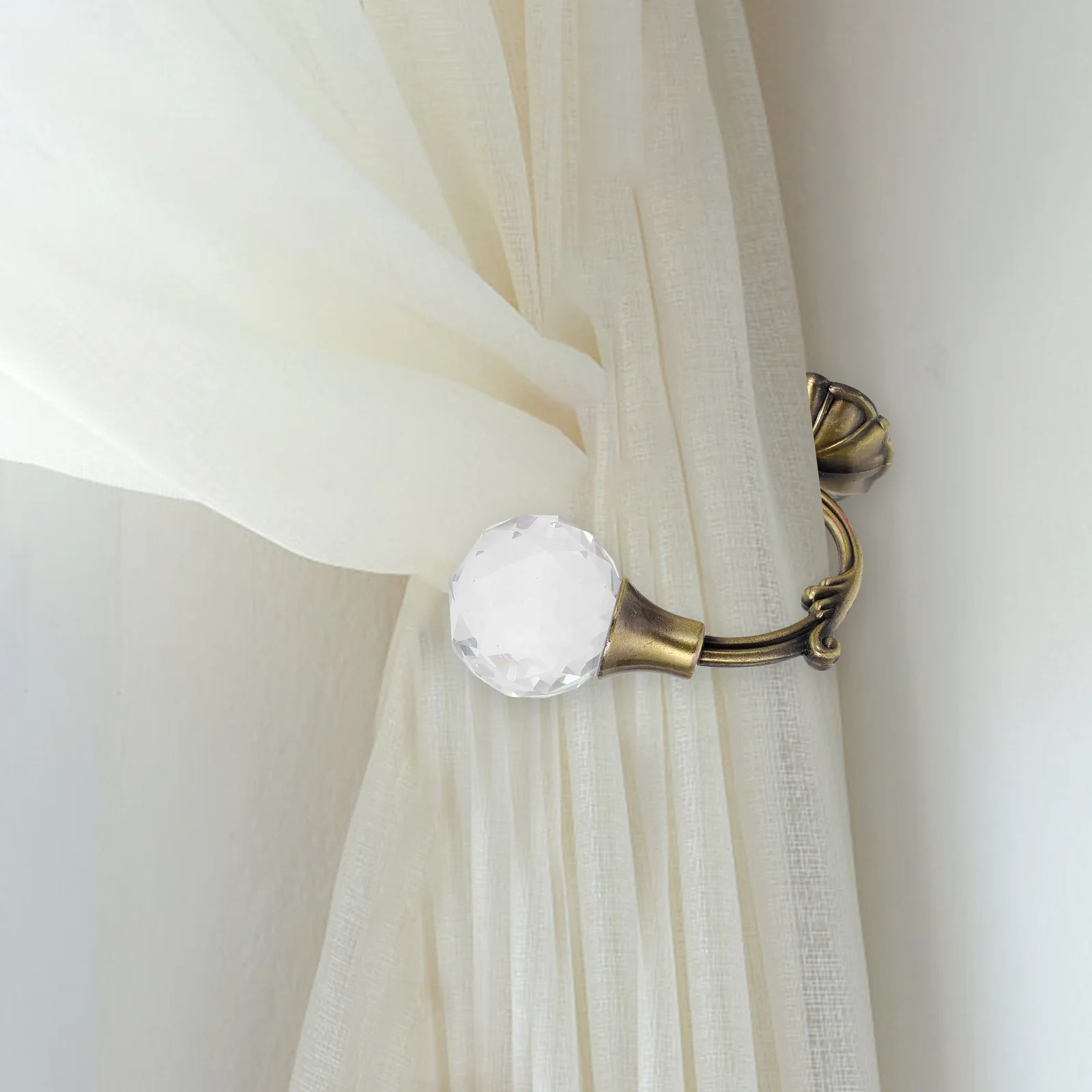 

2pcs Curtain Wall Hooks Holdbacks Bronze Zinc Alloy Tiebacks for Curtains Window Decor Accessories Home Furnishing Hardware