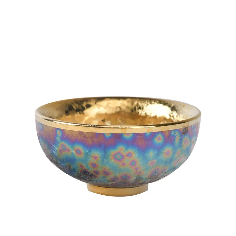 Colorful Gilt Tea Cup,colorful Gift Single Cup, Personal Cup, Kiln-turned-master Cup, Tea Cup, Kung Fu Ceramic Tea Cup, Tea Bowl