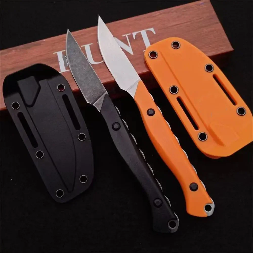 

NEW Pocket BM 15700 Flyway Hunt Fixed Knife CPM-154 Satin Straight Blade Knives Outdoor Survival EDC Tool with Boltaron Sheath