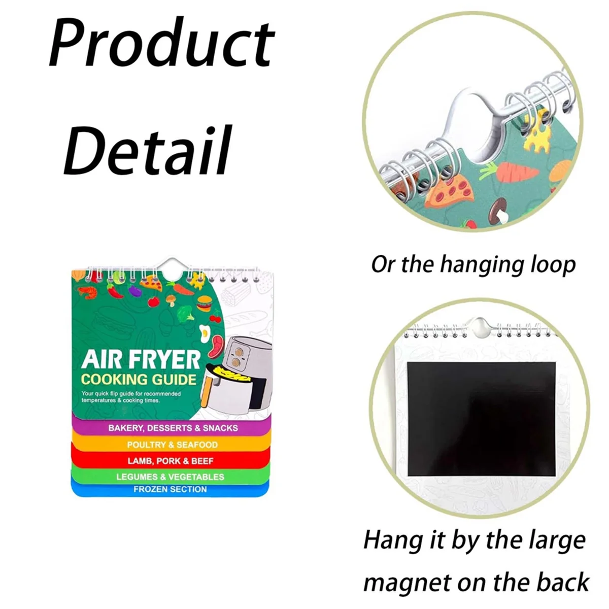 Книга рецептов для фритюрницы, руководство по приготовлению пищи в аэрофритюрнице, расписание книги рецептов на магнитной фритюрнице, аксессуары для рецептов на аэрофритюрнице