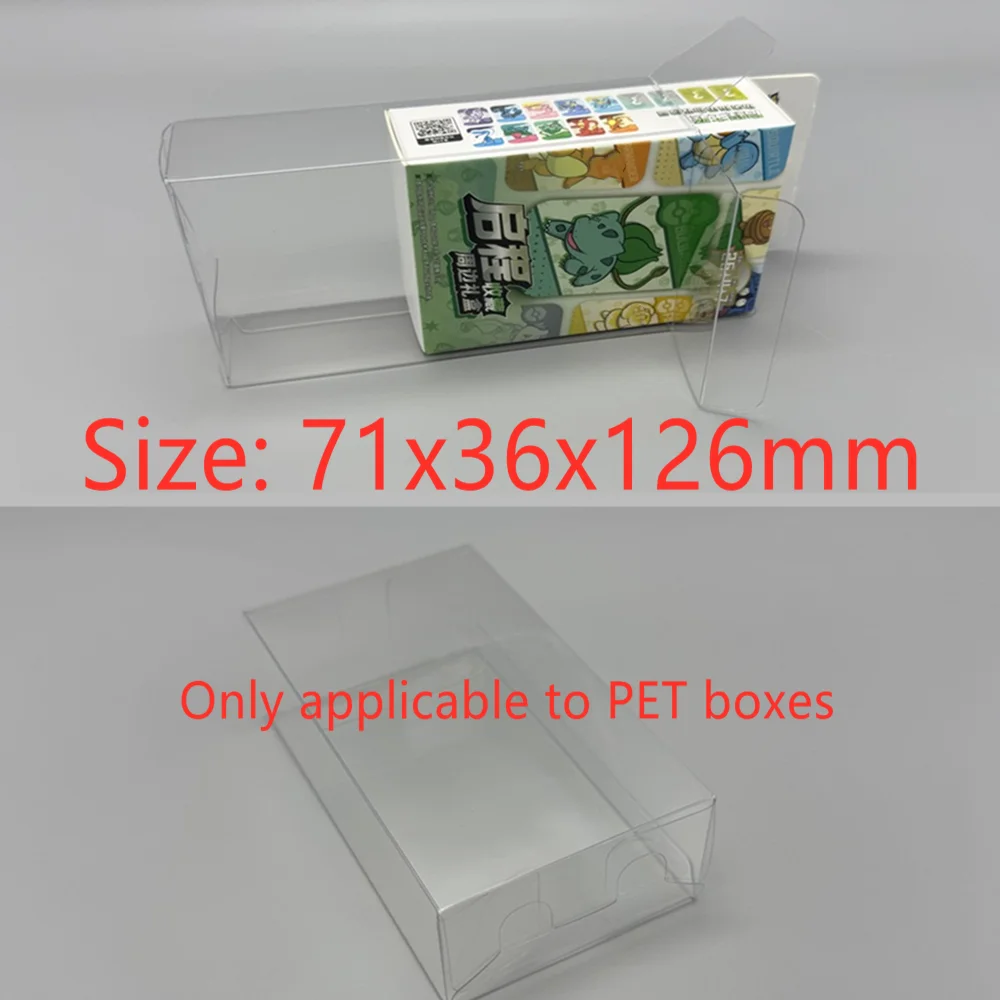 

Пылезащитный прозрачный бокс для хранения и демонстрации карт Pokémon TCG: пластиковый защитный футляр для стартовых наборов и боевых карт PTCG PET