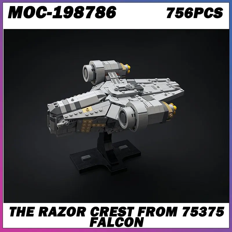 

MOC Building Block Space Wars Series Gray Red Spaceship Creative Brick Model Education Toy Birthday Adults Gifts MOC-209892 515P