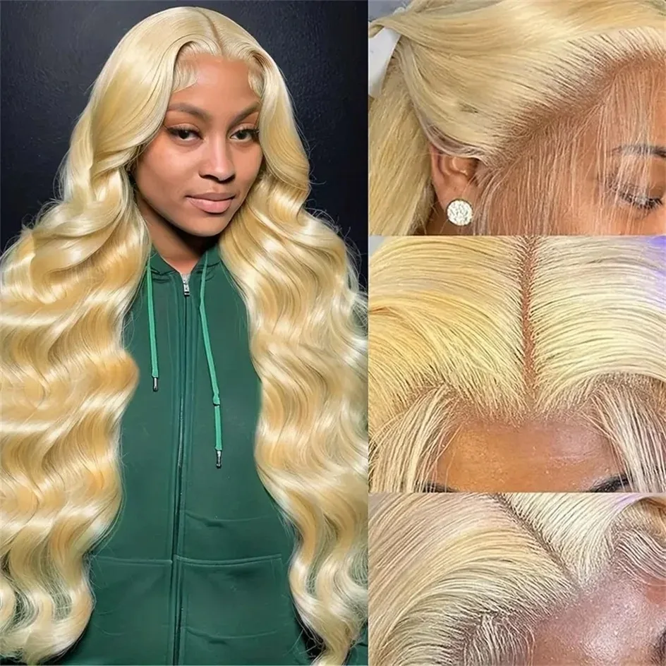 613 Blonde Lace Frontal Wig Body Wave Transparent 13x4 Lace Front Human Hair Wigs Brazilian 13x6 Lace Hair Wig For Women Choice